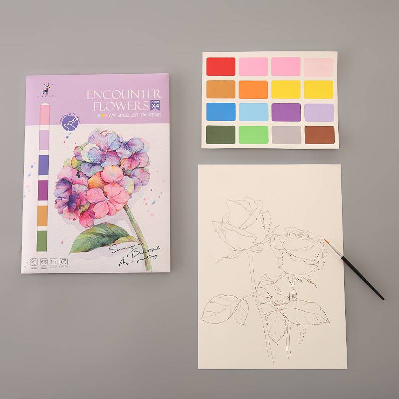 Creative Watercolor Painting Book /book Come With Color - Temu Germany